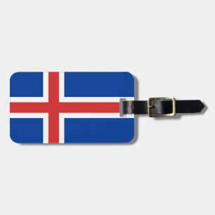 Flag of Iceland Easy ID Personal Luggage Tag