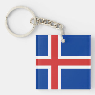 Flag of Iceland Keychain