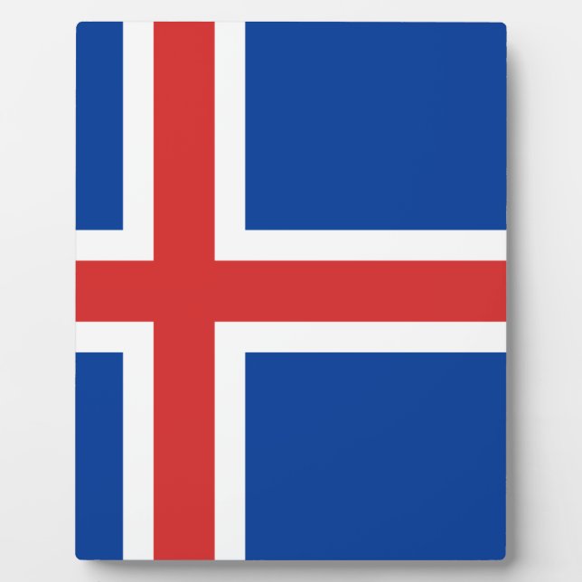 Flag of Iceland Plaque (Front)