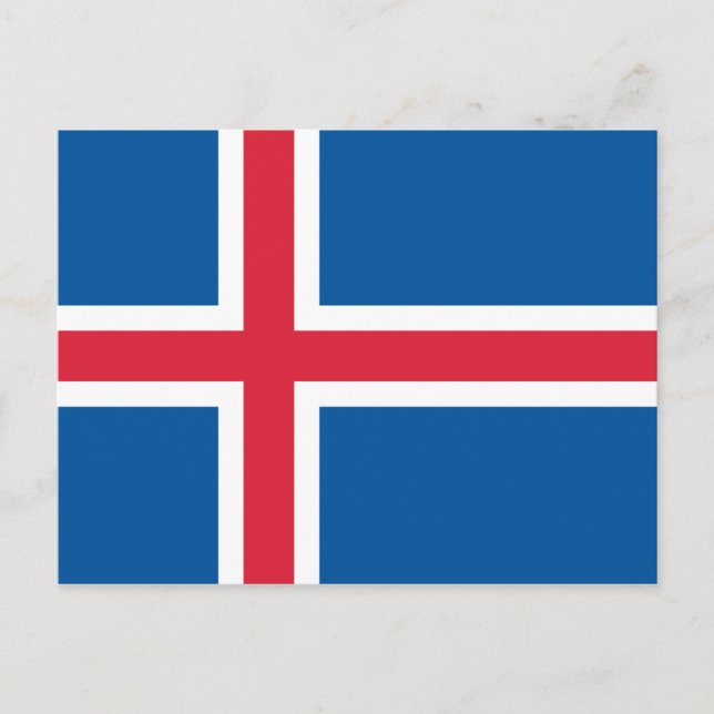 Flag of Iceland Postcard (Front)