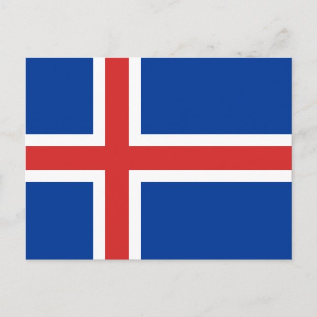 Flag of Iceland Postcard (Front)