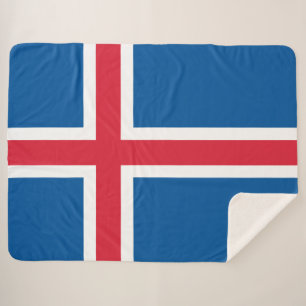 Flag of Iceland Sherpa Blanket