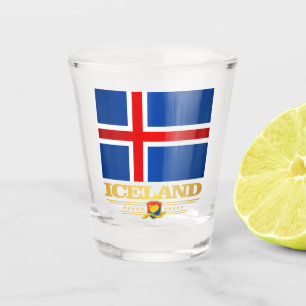 Flag of Iceland Shot Glass