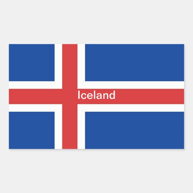 Flag of Iceland Sticker (Front)