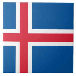 Flag of Iceland Tile