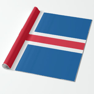 Flag of Iceland Wrapping Paper