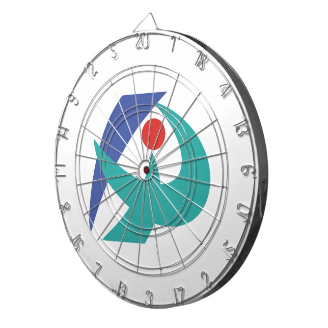 Flag of Iga, Mie, Japan Dartboard (Front Right)