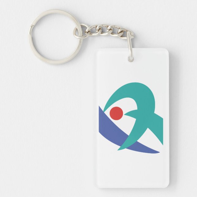 Flag of Iga, Mie, Japan Keychain (Front)
