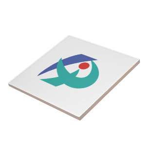 Flag of Iga, Mie, Japan Tile