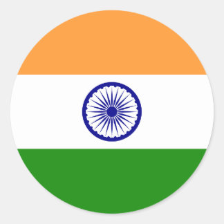 Flag of India - तिरंगा  - भारत का ध्वज Classic Round Sticker