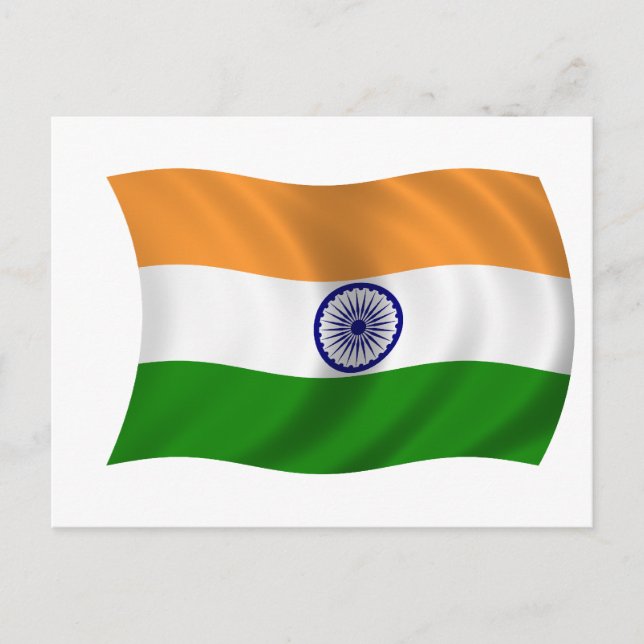Flag of India Postcard (Front)