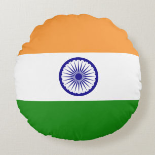 Flag of India Round Pillow