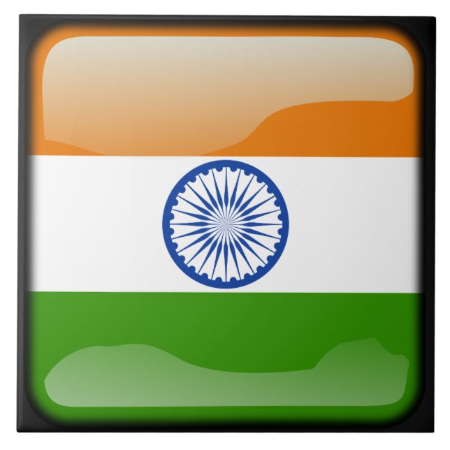 Flag of India Tile (Front)