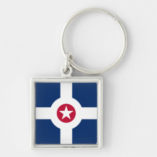 Flag of Indianapolis, Indiana Keychain