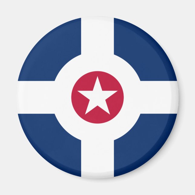 Flag of Indianapolis, Indiana Magnet (Front)
