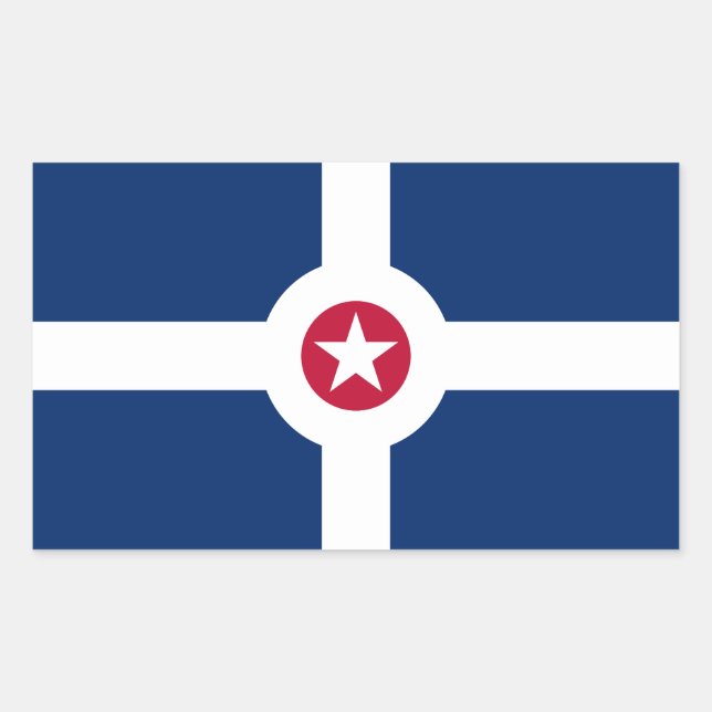 Flag of Indianapolis, Indiana Sticker (Front)