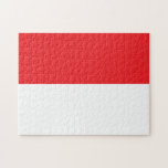 Flag of Indonesia Jigsaw Puzzle<br><div class="desc">Indonesian flag with official colours and shape.</div>