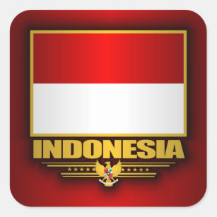Flag of Indonesia Square Sticker
