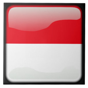 Flag of Indonesia Tile