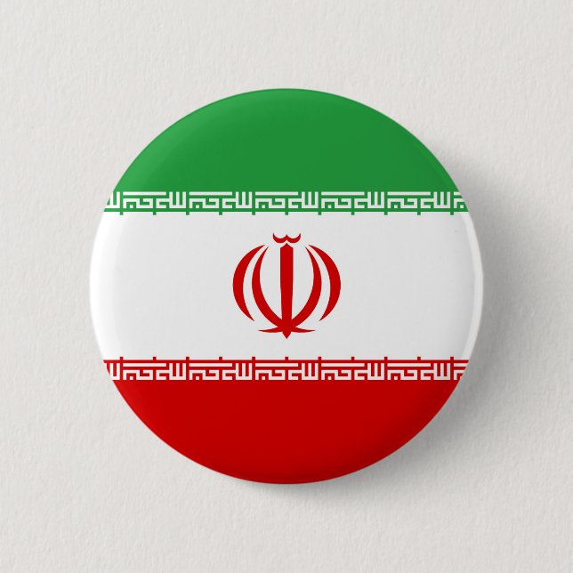 Flag of Iran 2 Inch Round Button (Front)