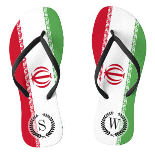 Flag of Iran Flip Flops