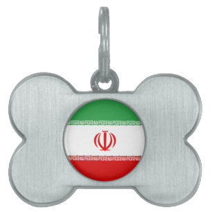 Flag of Iran Pet Name Tag