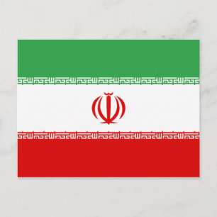Flag of Iran Postcard