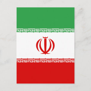 Flag of Iran Postcard