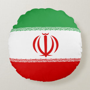 Flag of Iran Round Pillow