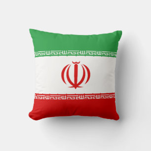 Flag of Iran Throw Pillow