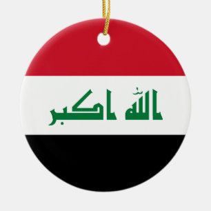 Flag of Iraq Ceramic Ornament