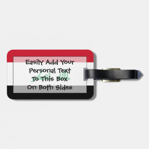 Flag of Iraq Easy ID Personal Luggage Tag