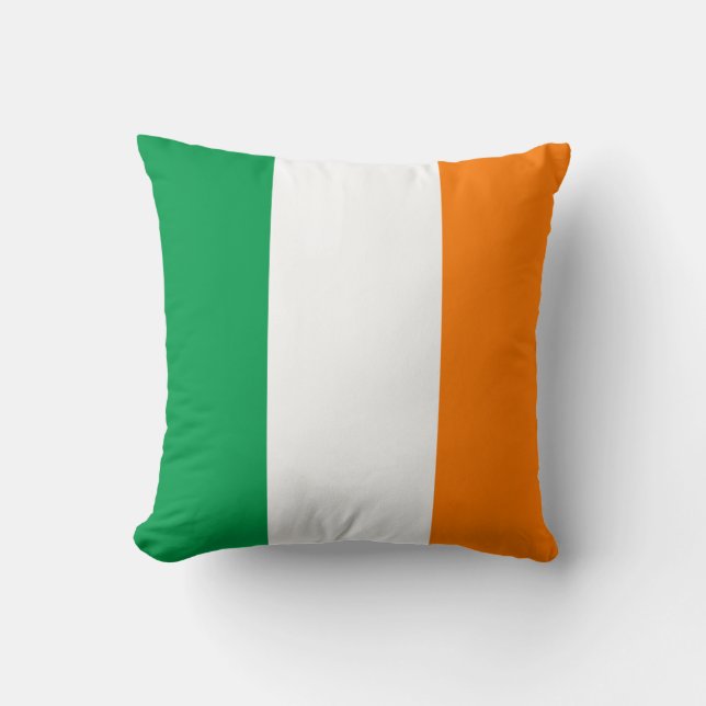 Flag of Ireland Colour Block Throw Pillow (Front)