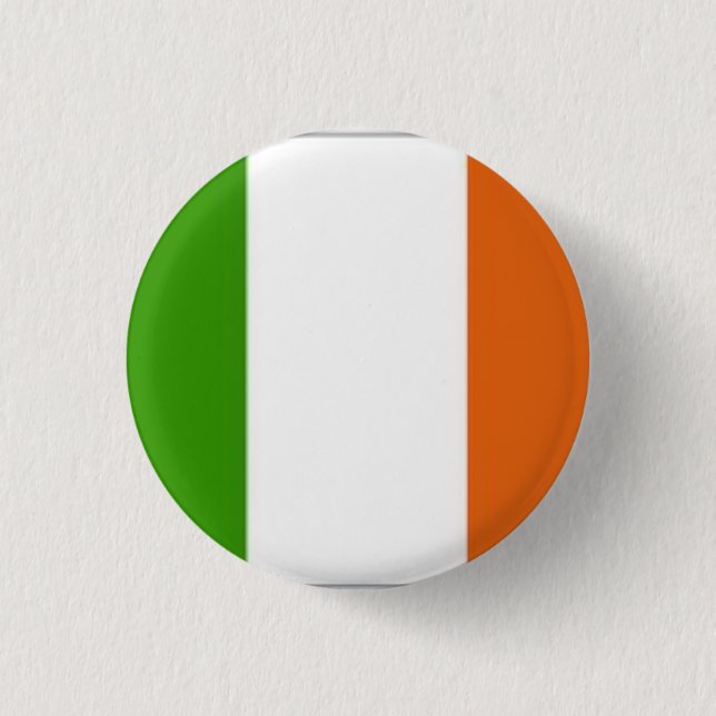 Flag of Ireland - Irish tricolor button (Front)