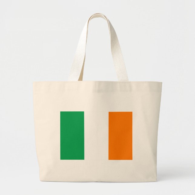 Flag of Ireland Jumbo Tote Bag (Front)