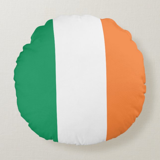 Flag of Ireland Round Pillow (Front)
