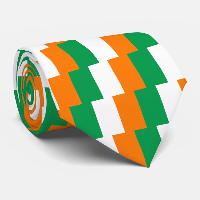 Flag of Ireland Saint Patrick's Day Tie (Rolled)