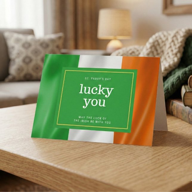 Flag of Ireland St. Patrick's Day Greeting Card (Flag of Ireland St. Patrick's Day Greeting Card)