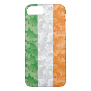 Flag of Ireland with shamrocks pattern Case-Mate iPhone Case