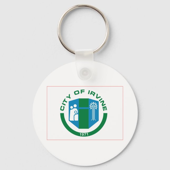Flag of Irvine, California Keychain (Front)