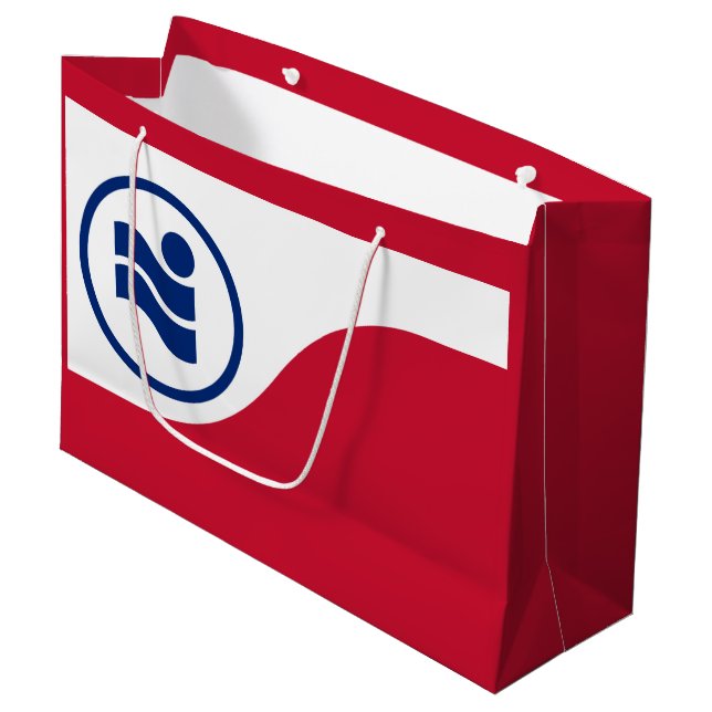 Flag of Irving, Texas Large Gift Bag (Front Angled)