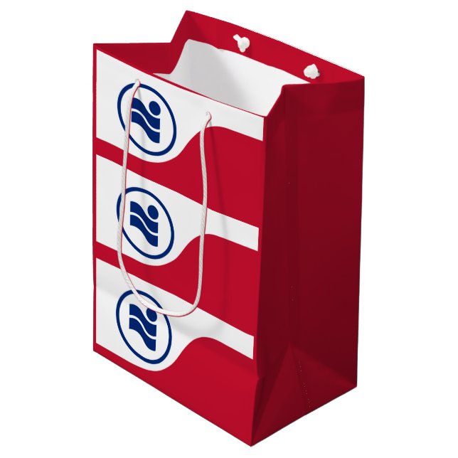 Flag of Irving, Texas Medium Gift Bag (Front Angled)