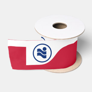 Flag of Irving, Texas Satin Ribbon
