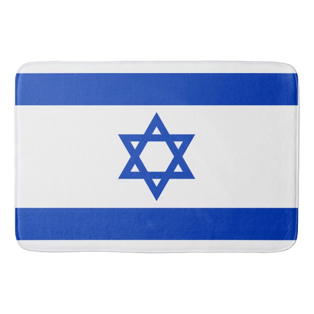Flag of Israel Bath Mat (Front)