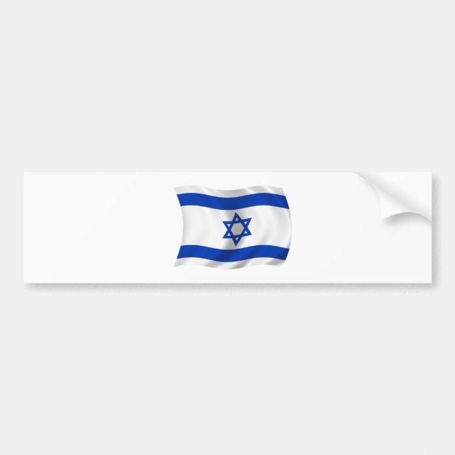 Flag of Israel Bumper Sticker (Front)