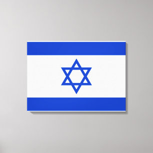 Flag of Israel Canvas Print