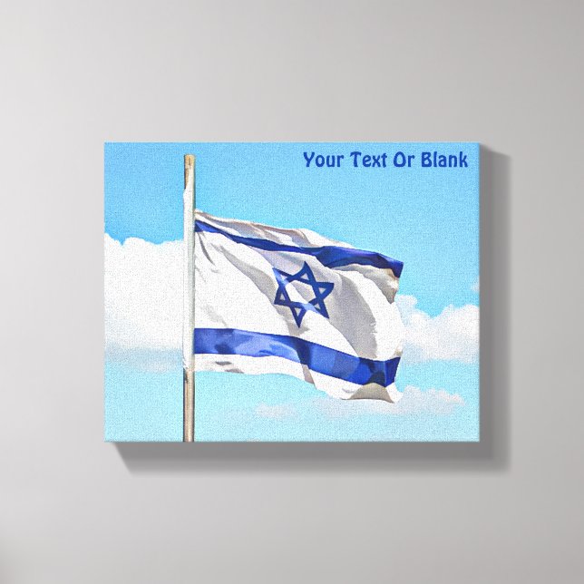 Flag Of Israel Canvas Print (Front)