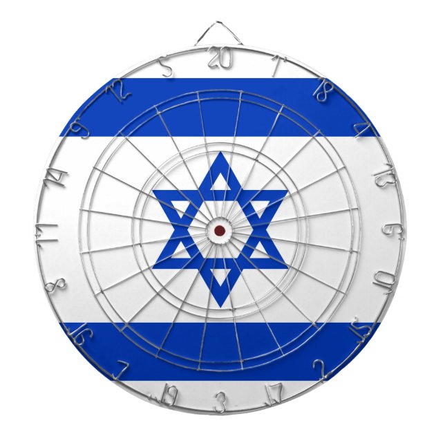 Flag of Israel Dartboard (Front)