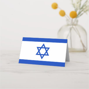 Flag of Israel Place Card