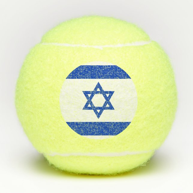 Flag of Israel Tennis Balls (Front)